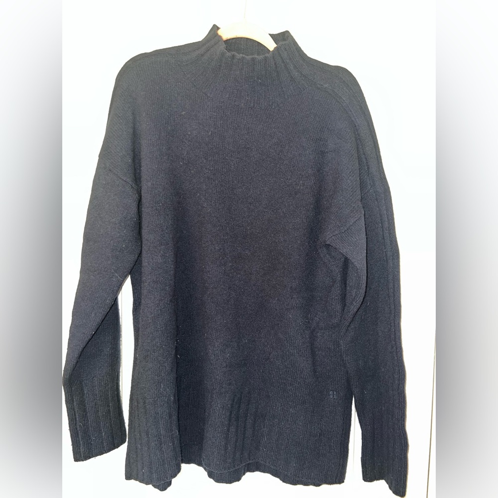 Sweaty Betty Mountain Merino Wool Blend Mock Neck Sweater Size M EUC